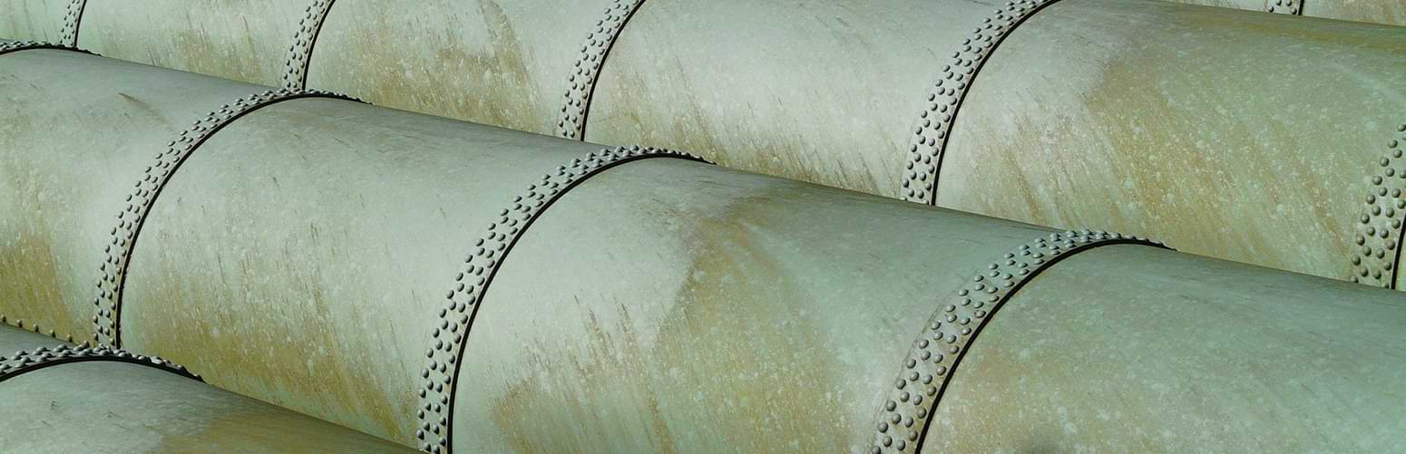 copper heat exchanger tubes in a shell and tube bundle