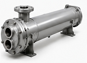 Bell and Gossett TCW Series tank heater bundle in a hot water storage tank
